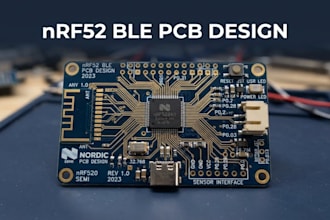 design custom nordic nrf52 ble and mesh sensor boards
