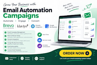 email automation campaign brevo klaviyo domain integration google my bussiness