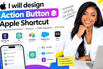 do action button apple shortcut for ai data extraction airtable crm ingestion