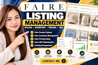 faire listing management faire product upload faire inventory faire pricing