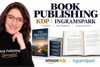 publish your book on amazon KDP and ingramspark setup and files