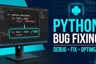 debug python code, fix errors, solve python script bugs, api interaction, script