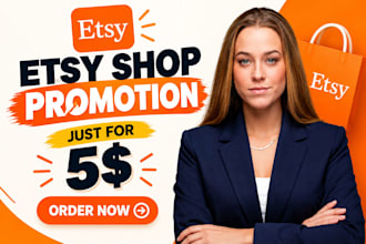 do organic etsy shop or listing promotion to increase etsy sales and visitors