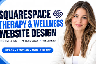 squarespace therapy wellness website counselling psychology squarespace website