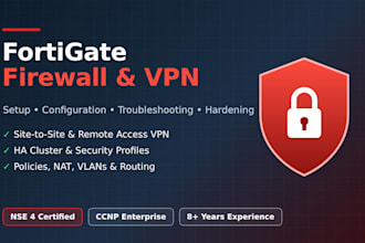 configure and secure your fortinet firewall and VPN
