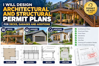 design architectural and structural permit plans for decks garages and additions