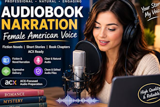 be your audiobook narrator, romance fantasy novel voiceover, acx audiobook