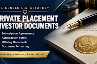 format and organize your investor subscription documents
