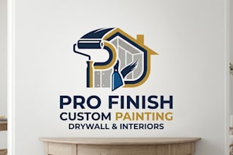 design custom painting, drywall, and interior logo