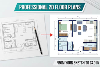 2d architectural, 2d floor plans, in autocad