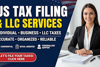 professionally prepare US tax filing, US tax returns, llc