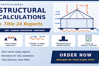 daft structural analysis, structural report, title 24 report for adu permit