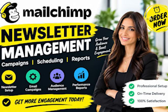 setup mailchimp monthly newsletter management with newsletter setup reporting