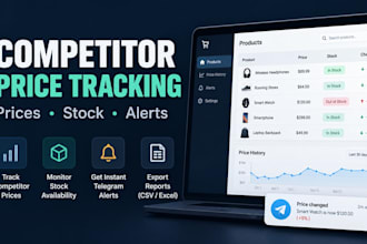 build a competitor price monitoring scraper with alerts
