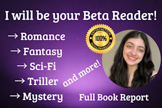beta read and professionally critique your fiction book