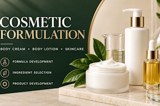help develop custom cosmetic and skincare products