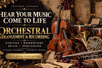 arrange and record your music with live orchestra strings brass and winds