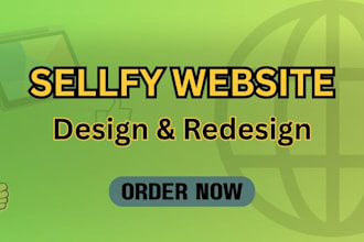 sellfy website design and redesign