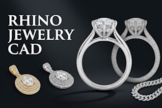 rhino jewelry cad, 3d jewelry, ring cad, 3d chain, 3d grillz, iced out, pendant