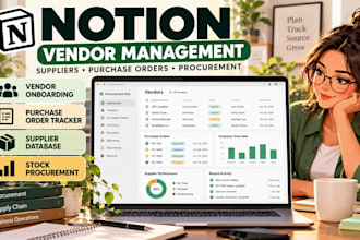 build notion vendor onboarding purchase order supplier stock procurement tracker