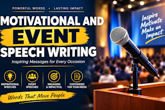 do motivational speech, motivational speech and public event speeches writing