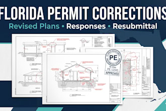 fix florida building permit corrections and prepare resubmittal plans
