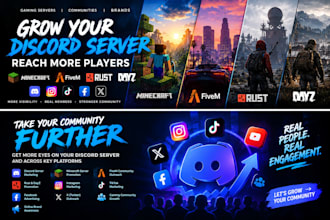 promote your minecraft, fivem, rust and dayz discord server