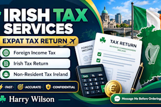 prepare expat tax return, foreign income tax and irish non resident tax