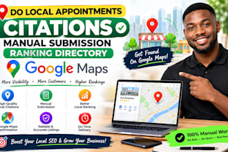do local appointments citations manual submission ranking directory google maps