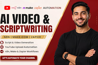 automate ai video and scriptwriting for youtube with n8n makecom or zapier