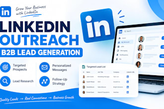 do linkedin outreach and b2b lead generation