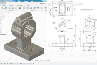 convert blueprint to 3d cad, legacy tool drawing, parametric fusion 360