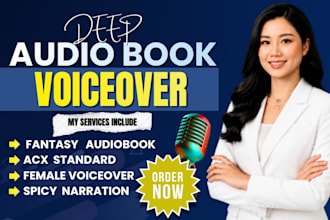 narrate a spicy, deep female voice over for your dark fantasy