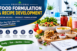 develop custom food recipes and food product formulations