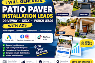 generate patio paver installation leads driveway deck porch paving leads ads