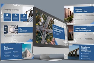 design construction company profile and contractor capability presentation deck