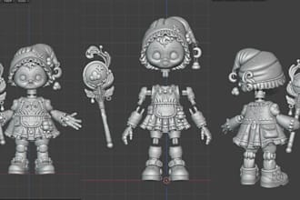 sculpt custom 3d articulated action figures bjds and toys for 3d printing