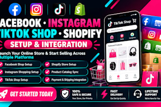 do facebook shop setup instagram shopping tiktok shop shopify dropshipping setup