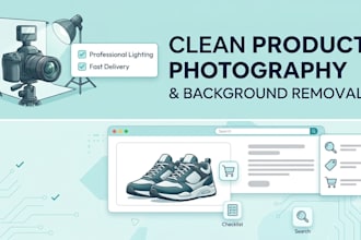 do professional e commerce product listing upload and remove product background
