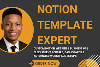 build aesthetic custom notion website, notion workspace template and dashboard