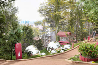 create 3d theme park environments, amusement rides and attractions
