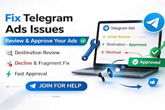 fix telegram ads issues for bots, channels and forex