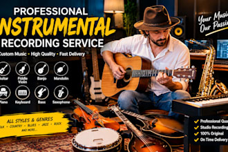 record mandolin fiddle banjo and violin for your song