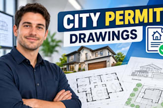 city permit drawings and architectural plans for residential approval