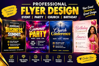 design halloween, christmas, new year and grand opening event flyer