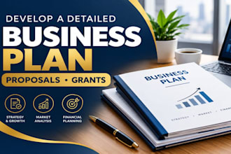 develop a detailed business plan, proposal, business plan writer, grants