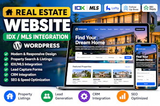 real estate, realtor, idx website, mls integration, and wordpress website