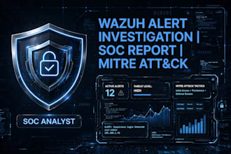 investigate wazuh alerts and create soc report