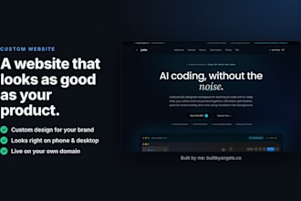 build a custom website or landing page