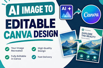 recreate ai images to editable canva designs